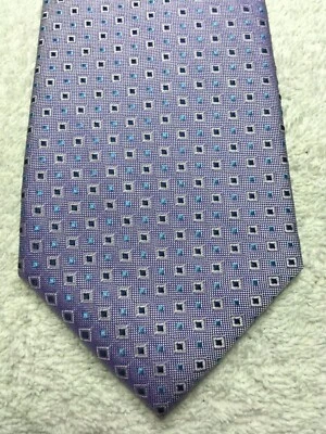 CORBATA TOMMY HILFIGER HOMBRE LILA CON AZUL Y NEGRO 3,25 X 61 Foto 1 de 4