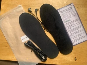 MENS - USB Rechargeable Heated Shoe Insoles Warm Socks Feet Heater Warmer Pads - Picture 1 of 5