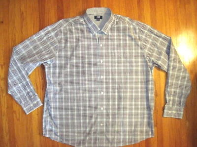 Cutter & Buck Green/Purple Check Classic Fit Dress Shirt 2X New - Image 1 of 4