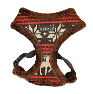 Puppia Dog Harness, No Pull Adjustable, Prancer Reindeer Brown, XL 22-30" chest - Picture 1 of 5