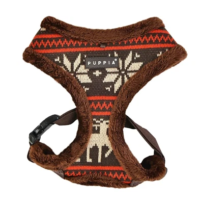 Arnés para Perros Puppia, Sin Tirar Ajustable, Prancer Reno Marrón, XL 22-30" Pecho Foto 1 de 4