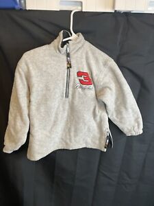 Dale Earnheart Turtle Neck Gray Jacket Extra Small(for Child) Nascar #3 Zipper 