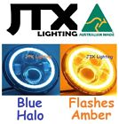 7" Headlights BLUE Halo Flashes AMBER turning Pontiac Formula 455 Oldsmobile