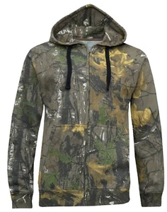 Sudadera con capucha con cremallera con estampado camuflaje para hombre pesca caza con cremallera S - 5XL - Imagen 1 de 2