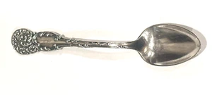 REED & BARTON LA REINE STERLING SILVER TEASPOON 30g ANTIQUE PATD 1893 MONOGRAM - Picture 1 of 8