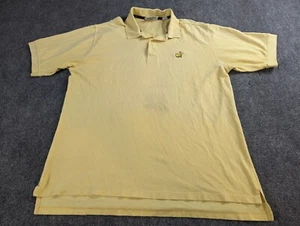 Masters Golf Polo Mens 2XL Yellow Vintage Augusta  Slazenger (Poor Condition) - Picture 1 of 16