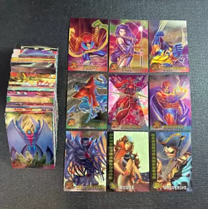 1995 Fleer Ultra X-Men All-Chromium - Kompletny zestaw podstawowy - 100 kart - Zdjęcie 1 z 6