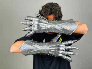 Nazgul Radierhandschuhe Set | Mittelalter Ritter Stulpen Handschuhe Paar | Bestes Geschenk - Bild 1 von 9