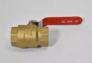 TrimFit Products Brass Ball Valve 1" NPT 300 WOG CWP Stainless 06-844-00 2R67 - Picture 1 of 7