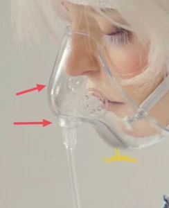 1/6 yosd 1/4 MSD MDD Puyoo 1/3 SD Uncle Blythe BJD Doll Transparent Oxygen Mask - Picture 1 of 16