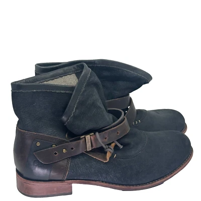 Bota botín con hebilla holgada CAT Caterpillar Laredo, negra/marrón, EU 40 Foto 1 de 4