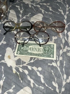 Vintage  Oversized Gold Aviator Frame Eye Glass Frames  1980’s Lot - Picture 1 of 18