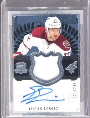 2013-14 The Cup Rookie Autographs Patch #158 Lucas Lessio 021/249 - Image 1 of 2