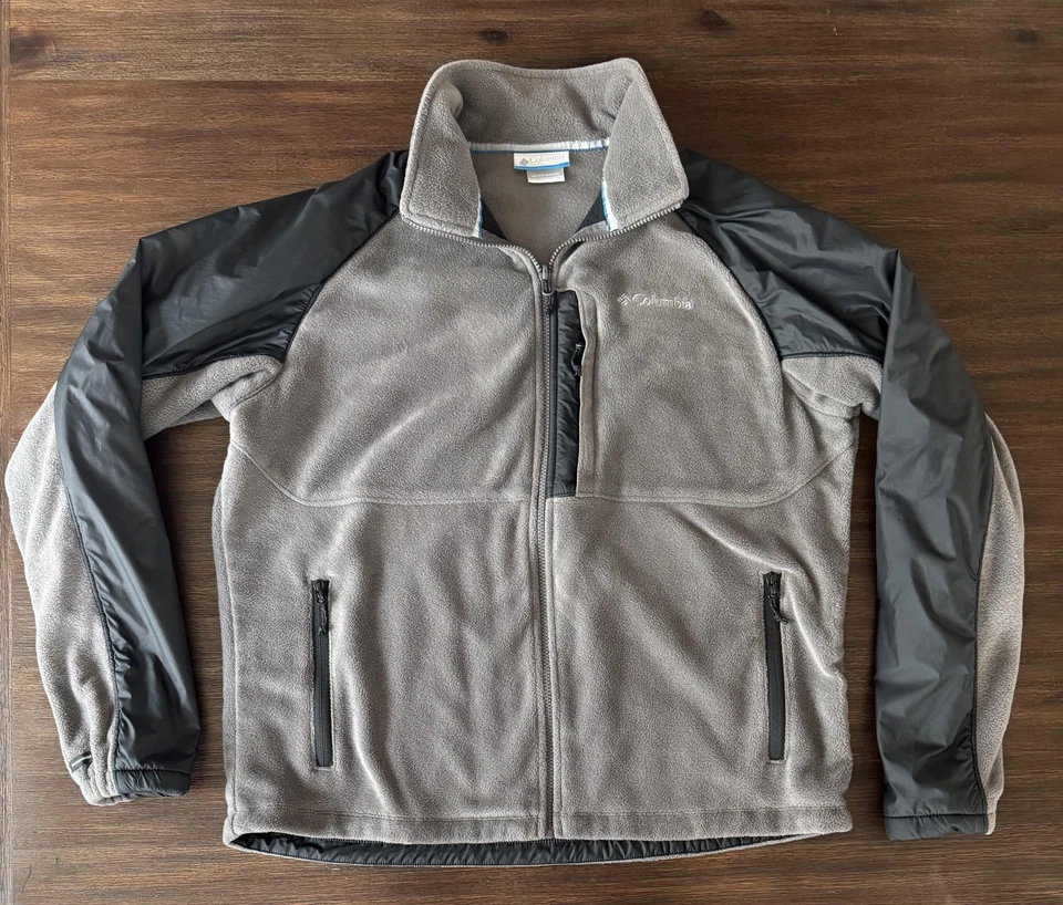 Chaqueta Columbia Para Hombre XL Intercambio Polar Cremallera Completa Exterior Capa Cálida Foto 1 de 4