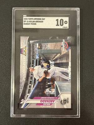 Nolan Arenado 2020 Topps Opening Day Dugout Peeks SGC 10 Rockies - Image 1 of 2