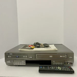 GO.Video DVR4400 DVD VCR MP3 Combo Player Hi-Fi Stereo w/Remote AV Cables Manual - Picture 1 of 7
