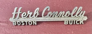 Vintage Herb Connolly Boston Buick Used Car Dealership Dealer Emblem Badge RARE - Picture 1 of 2
