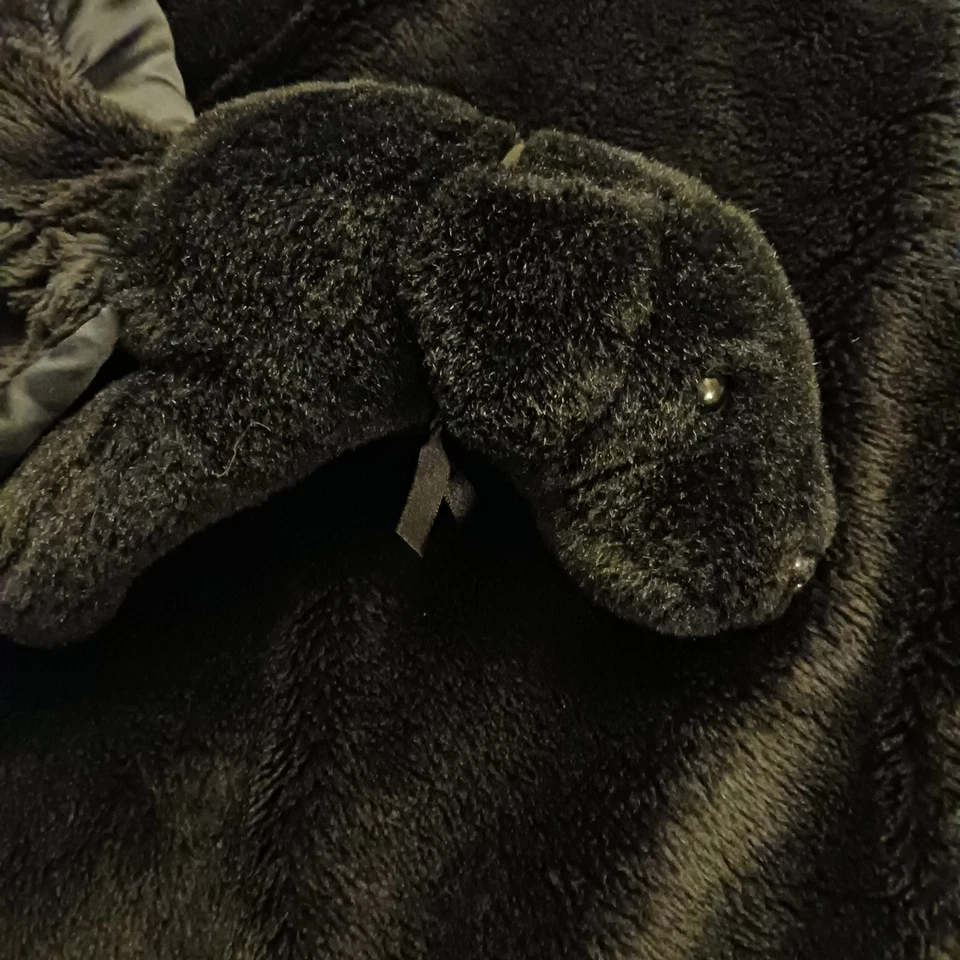 My BANKY Baby  Plush Warm Security Blanket. Black Lab Puppy. New - Image 1 of 4