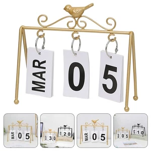 Calendario Adorno Oficina Perpetuo Mesa Arreglo Escritorio Decoraciones - Imagen 1 de 12