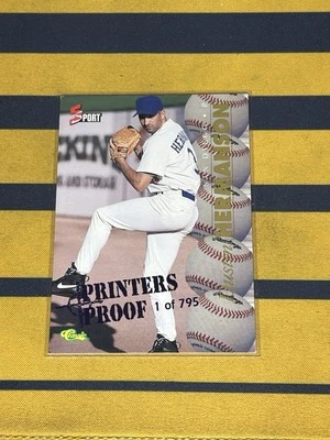 Classic 5 Sport 1995 - Dustin Hermanson #106 impresoras azules prueba/795 Foto 1 de 2