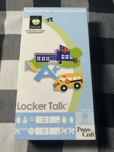 Cartucho de formas Cricut Locker Talk actividades escolares usado completo sin probar - Imagen 1 de 7