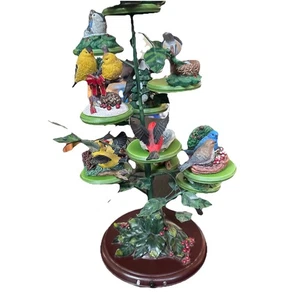 Bradford Exchange Holiday Tweets Singvogel Baum Sammlung 11 Vögel Musikständer - Bild 1 von 22