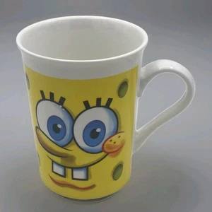 SpongeBob SquarePants Coffee Mug Cup Funny Yellow Smile Goofy Face All Over Cute - Picture 1 of 4