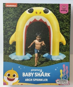 Nickelodeon Baby Hai Pinkfong 5 Fuß aufblasbarer Regenbogen Bogen Wassersprinkler Neu - Bild 1 von 8