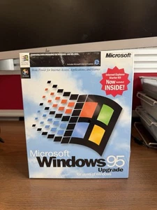 Microsoft Windows 95 Actualización CD Versión NUEVO Precintado Excelente Estado Caja - Imagen 1 de 5