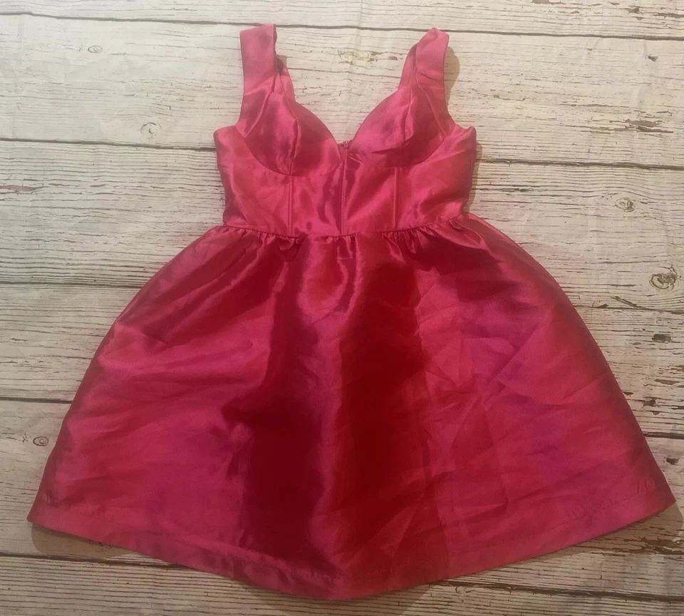Mini Vestido Impressions Rosa Caliente Para Mujer Talla S Tafetán Hinchado Foto 1 de 4