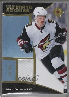 Parche de novato Max Domi 2015-16 Upper Deck Ultimate Collection Rookies Gold/25 radiocontrol Foto 1 de 2