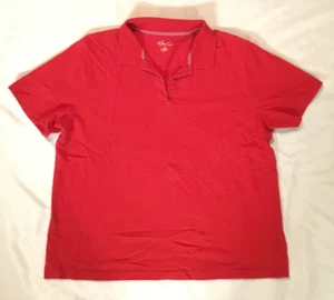 Kim Rogers Damen rote Bluse Kurzarm Shirt Oberteil Gr. XL Kragen vier Knöpfe - Bild 1 von 5