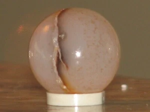 .619 in dia. Agate Marble/mineral sphere. #10 - Picture 1 of 4