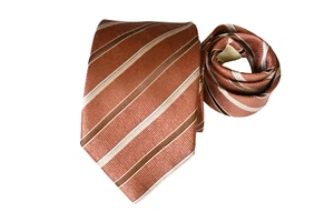 TOMMY BAHAMA TIE MEN'S TIE COPPER/STRIPED WIDTH: 3.75" LENGTH: 60" - Picture 1 of 3