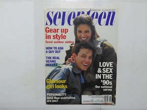 Seventeen Magazine November 1991 Keanu Reeves D1 - Picture 1 of 1