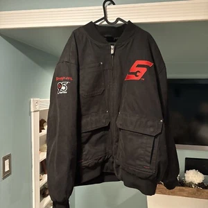 Snap On Tools 95th Anniversary  Work CVC Woven Quilt Lined Jacket Black Mens 2XL - Picture 1 of 14