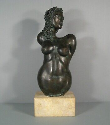 Busto Femenino Escultura Contemporánea Bronce  Mujer Desnuda Firmado De Bruno G • 1,774.50€