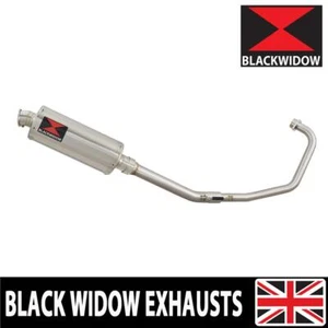 KSR Code X 125 2012-2019 Exhaust System + BN40R Round Black Stainless Silencer - Picture 1 of 8