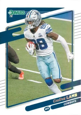 CeeDee Lamb 2021 Donruss Football 2nd Year Base Card #190 Dallas Cowboys - Image 1 of 2