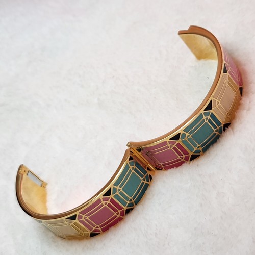 Bracciale Kate Spade On The Rocks firmato smalto motivo geometrico multicolore