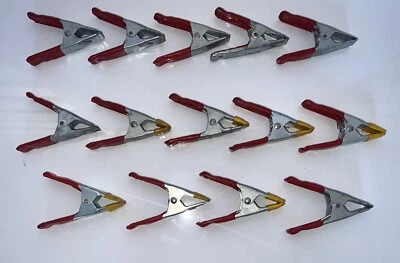 Lot Of 13 - Heavy Duty Metal Spring Clamps 3 Inches - Image 1 of 2