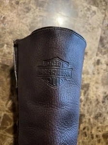 Harley Davidson leather biker boots women’s size 5 1/2 M brown Like New - Picture 1 of 6