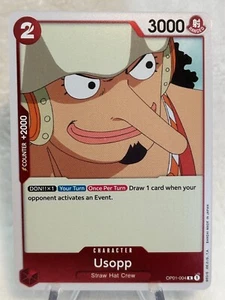 Usopp - Romance Dawn (OP01-004) One Piece TCG Rare Red NP! - Picture 1 of 6