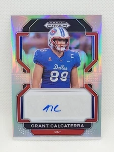 2022 Panini Prizm Draft Picks Grant Calcaterra Autographs Silver SMU #RA-GCA - Picture 1 of 2