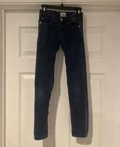 Kids Girls HUDSON Skinny Cotton Blend Stretch Blue Jeans Pants Size 8 Adjustable - Picture 1 of 13