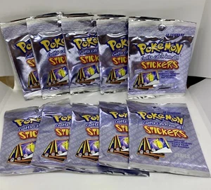Pokemon Gotta Catch 'em All! Series 1 Stickers (1999) 10 Pk lot Sealed AUG - Picture 1 of 1