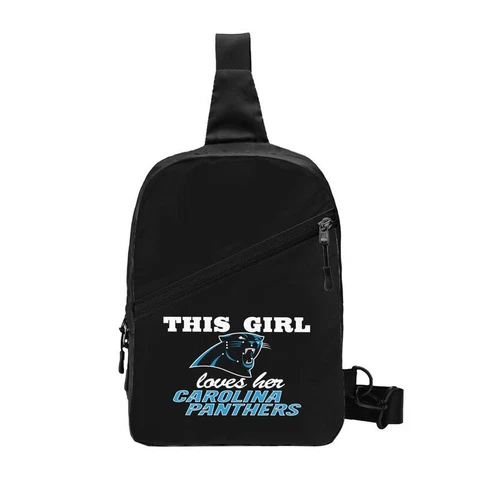 This Girl Loves Her Carolina Panthers Chest Package Folding Cross-body Bags Cover