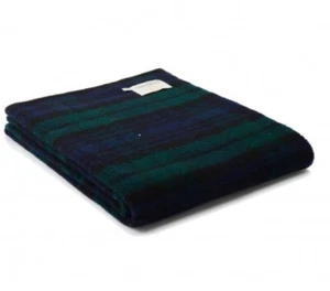 Black Watch 100% Pure New British Wool Throw - Picture 1 of 1