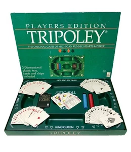 VINTAGE 1989 CADACO TRIPOLEY PLAYERS EDITION MICHIGAN RUMMY HEARTS & POKER - Bild 1 von 8