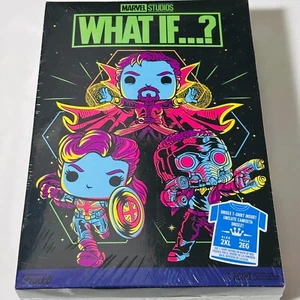 Funko Pop Marvel Studios What If? Blacklight T Shirt 2XL - Target Exclusive NEW - Picture 1 of 5